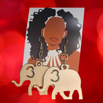 Load image into Gallery viewer, Wooden elephant

