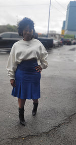 Load image into Gallery viewer, Faux Leather Trumpet Skirt
