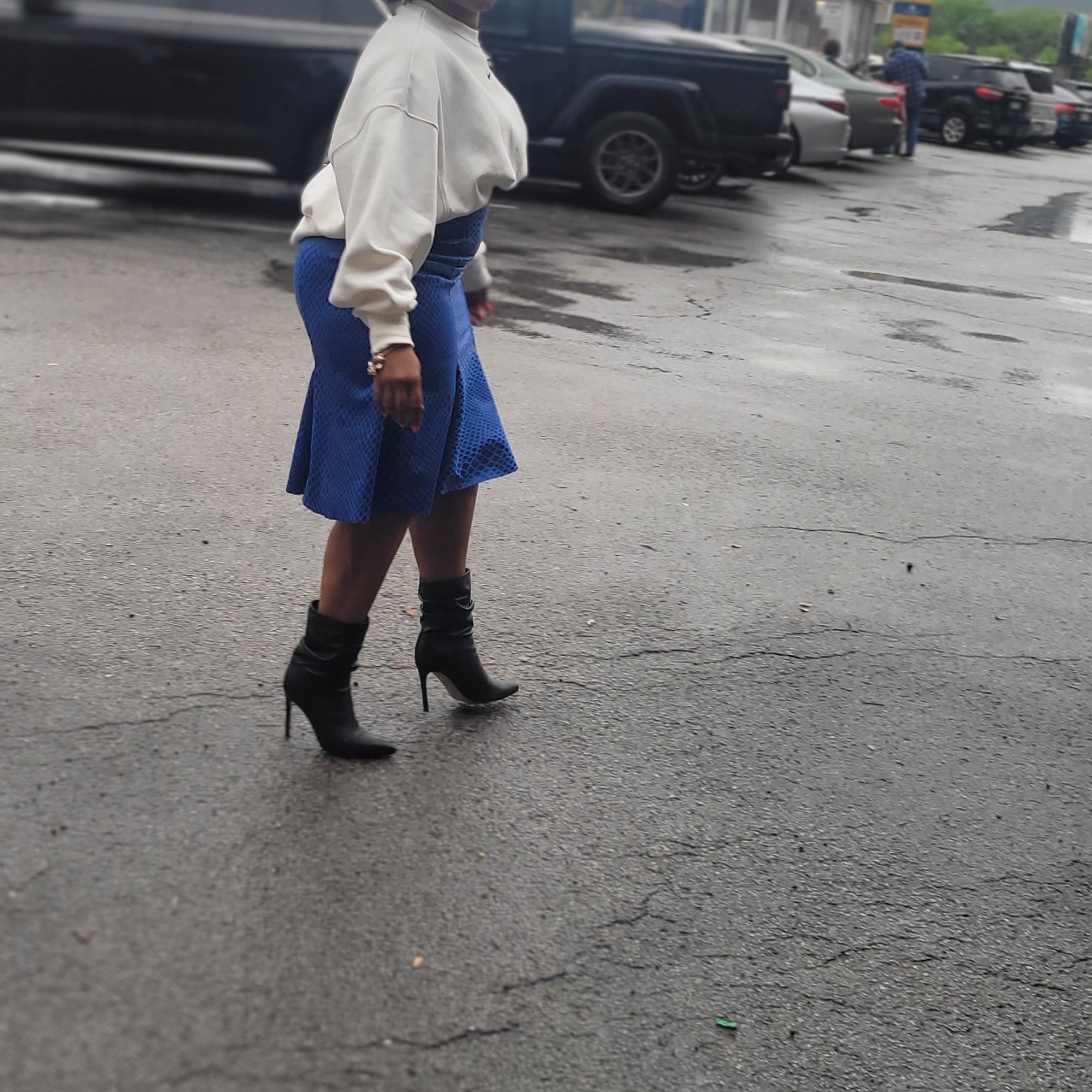 Faux Leather Trumpet Skirt