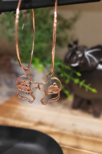 Elephant Hoop Earrings