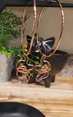 Load image into Gallery viewer, Elephant Hoop Earrings

