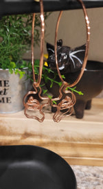 Load image into Gallery viewer, Elephant Hoop Earrings
