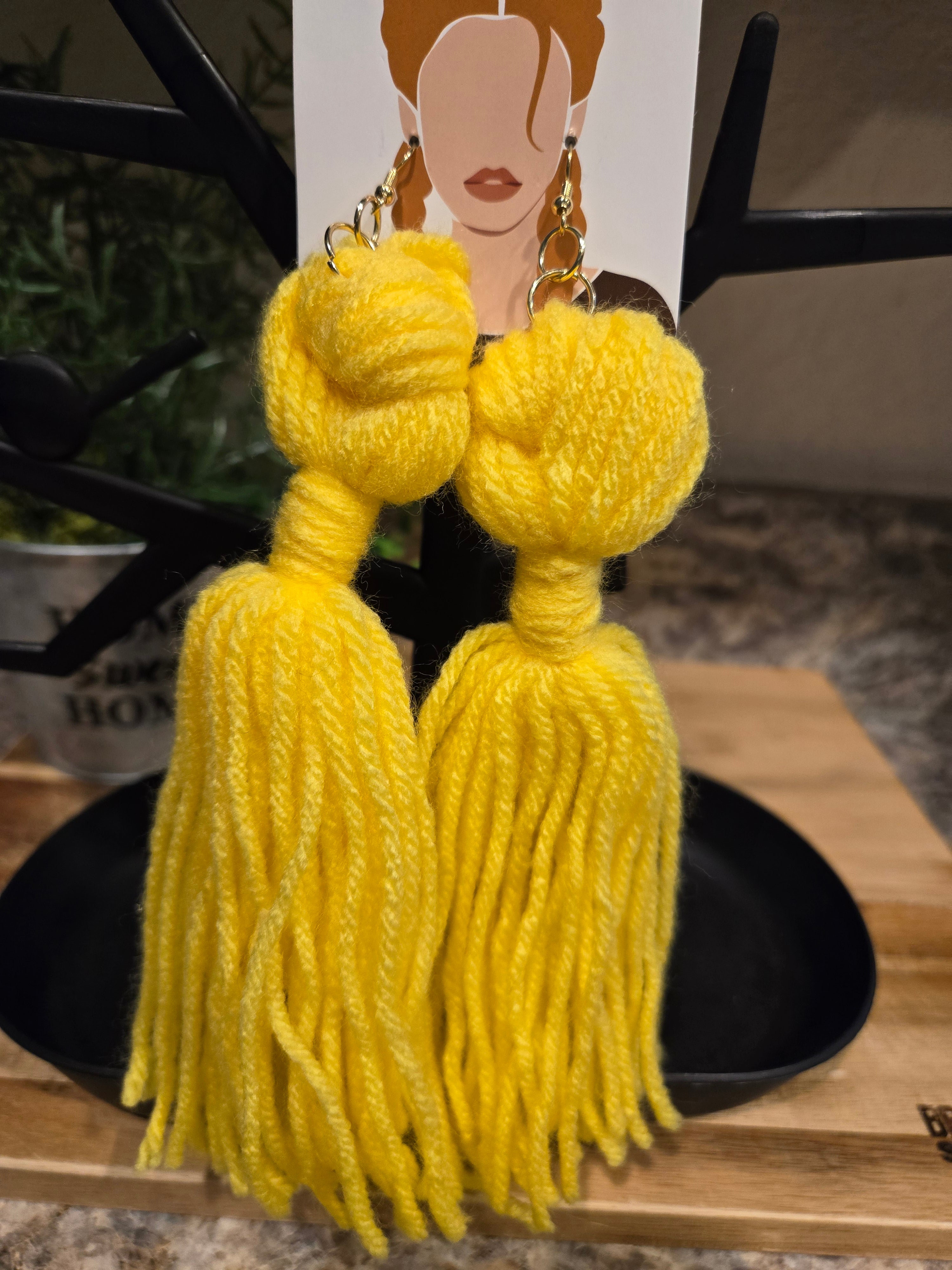Small Babydoll tassel earrings