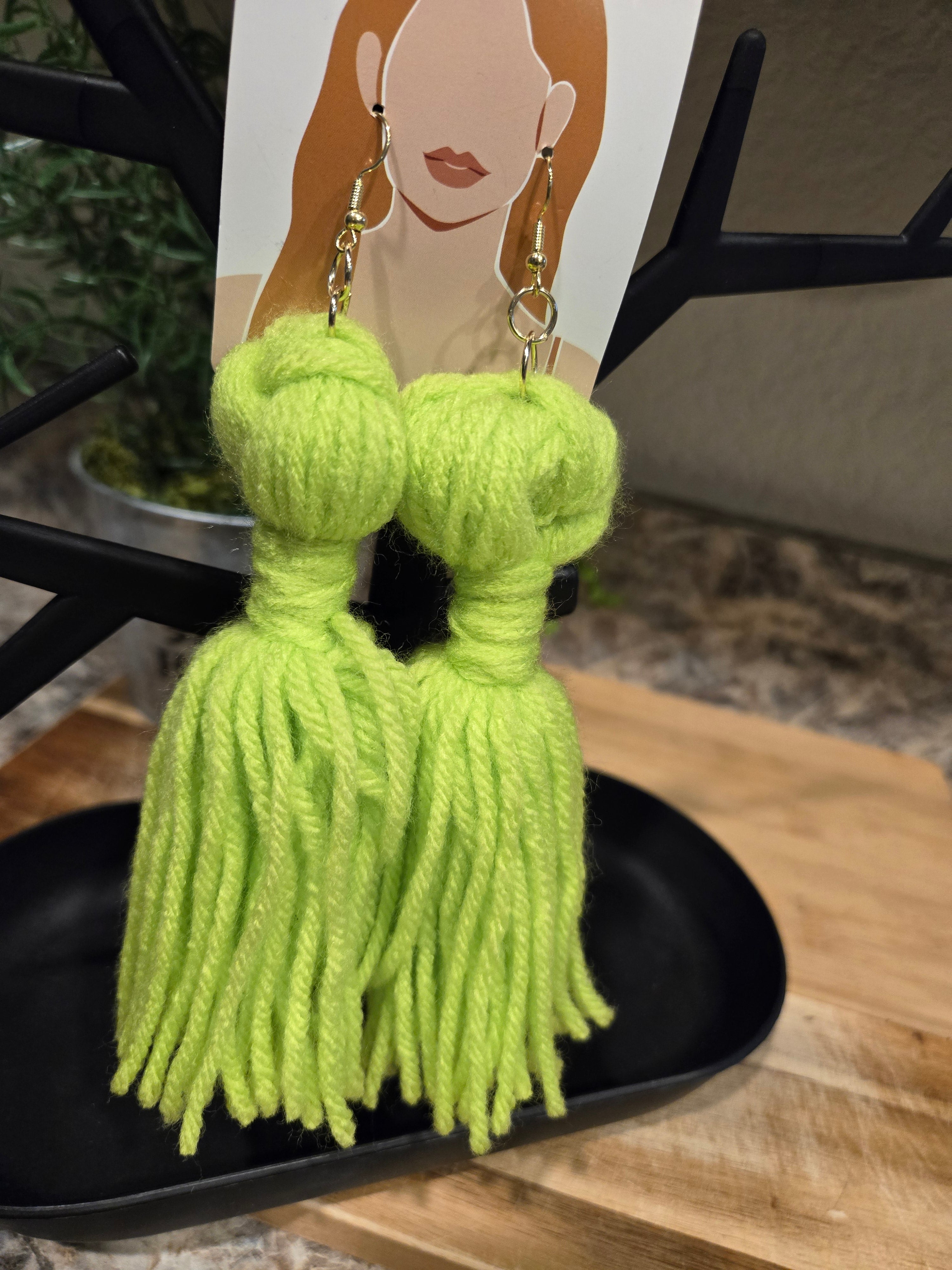Small Babydoll tassel earrings