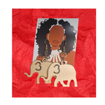 Load image into Gallery viewer, Wooden elephant
