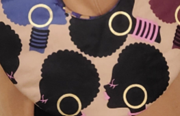 Small scrunch earrings