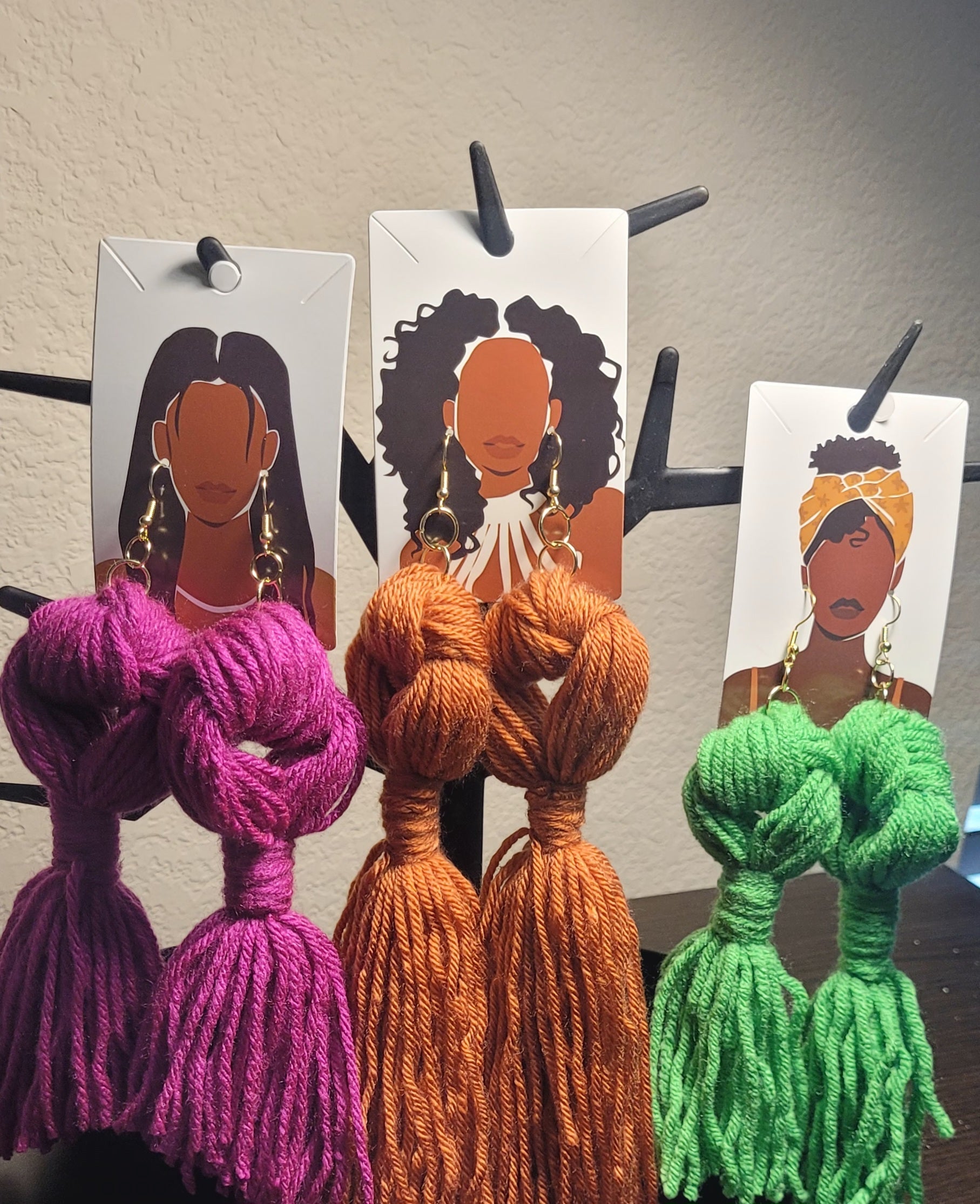 Large Babydoll tassel earrings